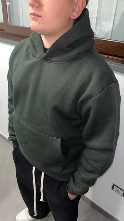 Felpa boxy green