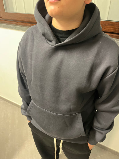 Felpa boxy grey