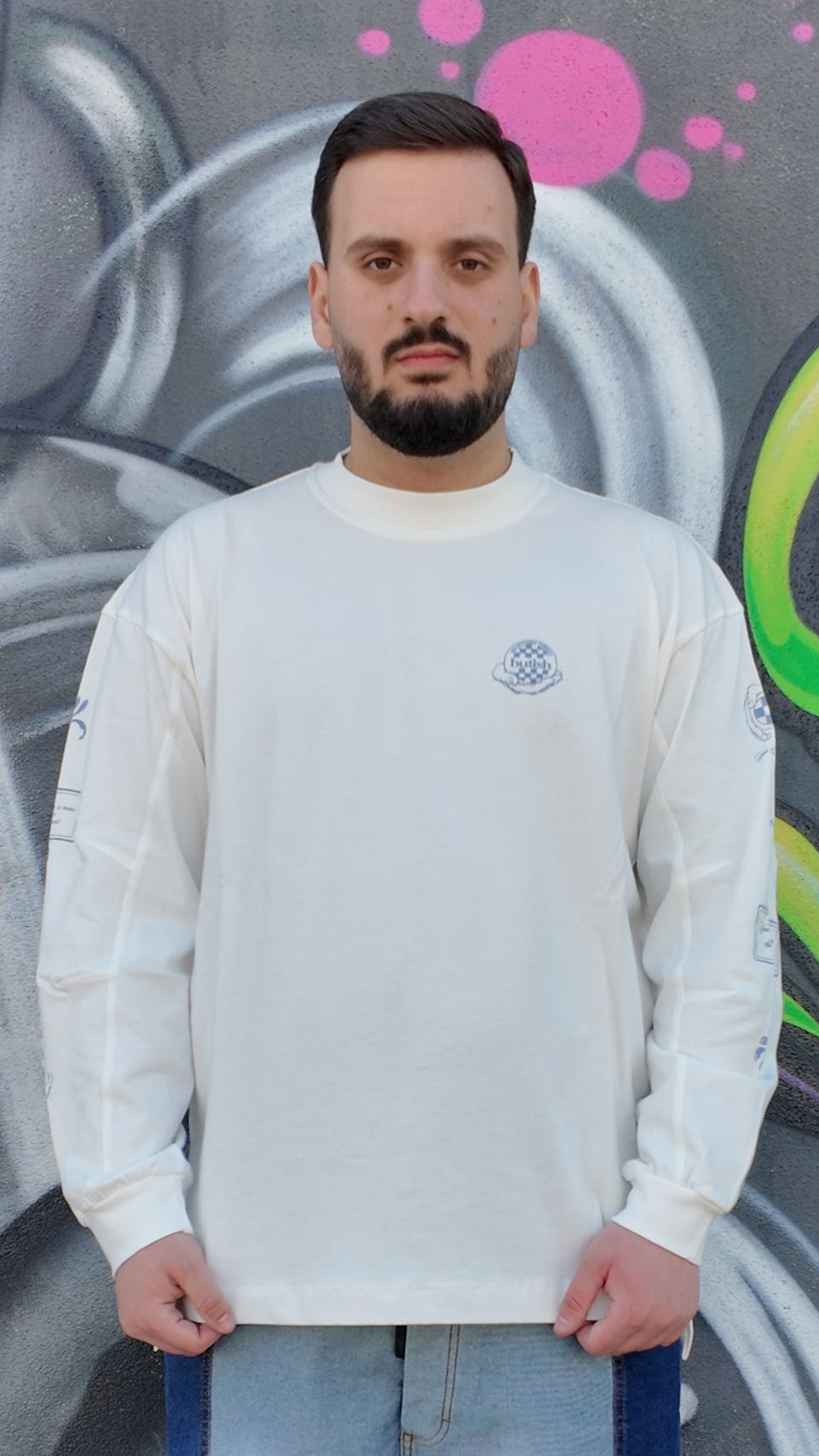 Long sleeve butish white