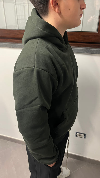 Felpa boxy green